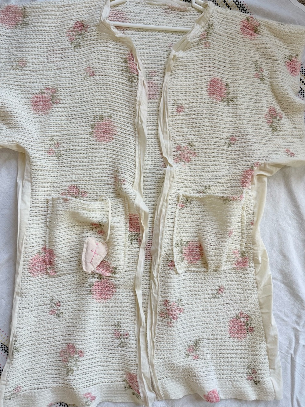 Handmade Duster with pockets and heart